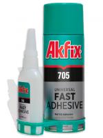 Набор Akfix 705 клей 125гр + Активатор 400мл