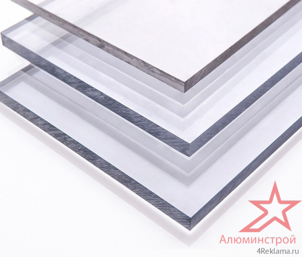 Прозрачное акриловое стекло ПЛАЗКРИЛ 2 мм